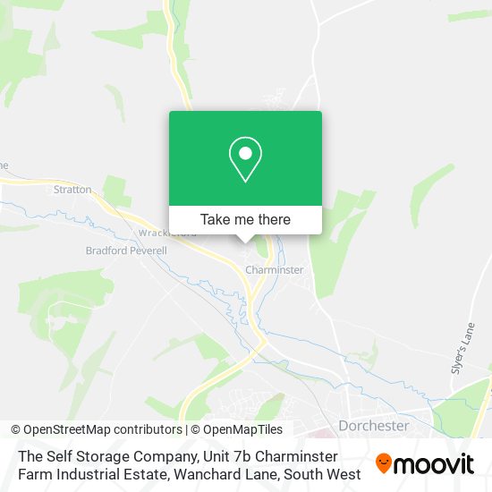 The Self Storage Company, Unit 7b Charminster Farm Industrial Estate, Wanchard Lane map