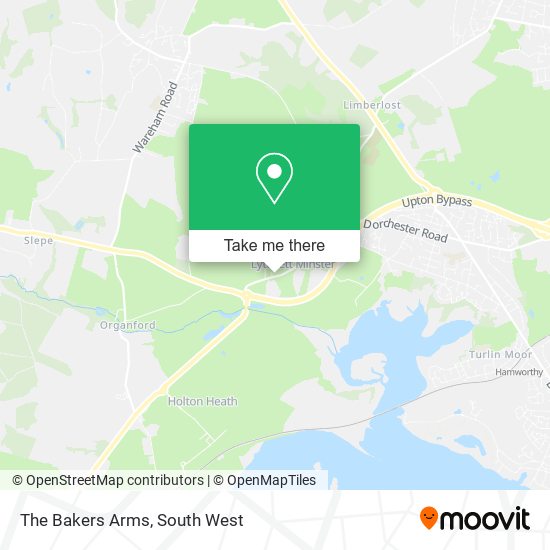 The Bakers Arms map