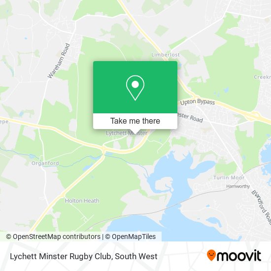 Lychett Minster Rugby Club map