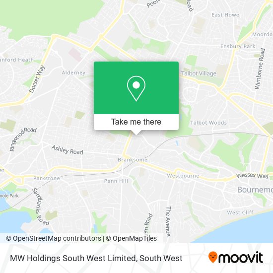 MW Holdings South West Limited map