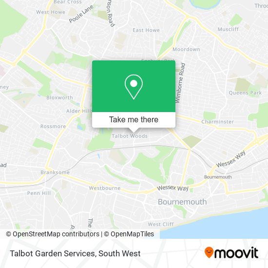 Talbot Garden Services map