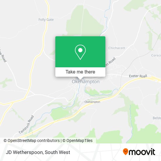 JD Wetherspoon map