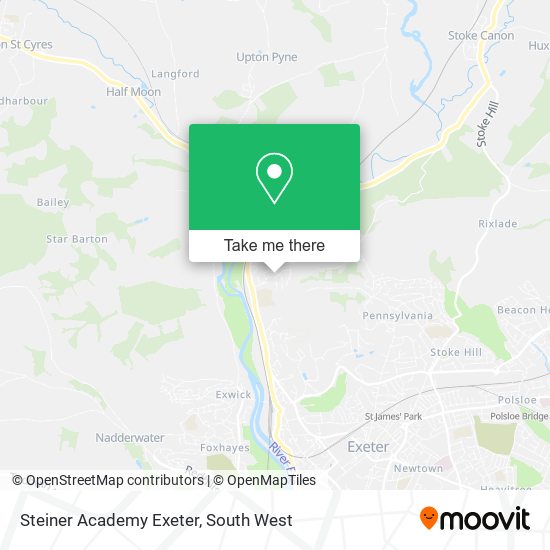 Steiner Academy Exeter map