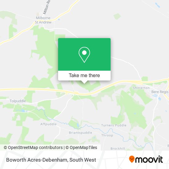 Boworth Acres-Debenham map