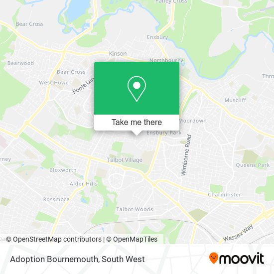 Adoption Bournemouth map