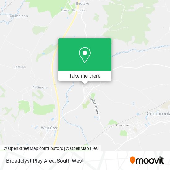 Broadclyst Play Area map
