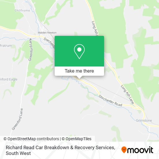 Richard Read Car Breakdown & Recovery Services map