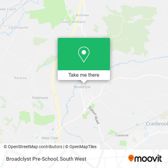 Broadclyst Pre-School map