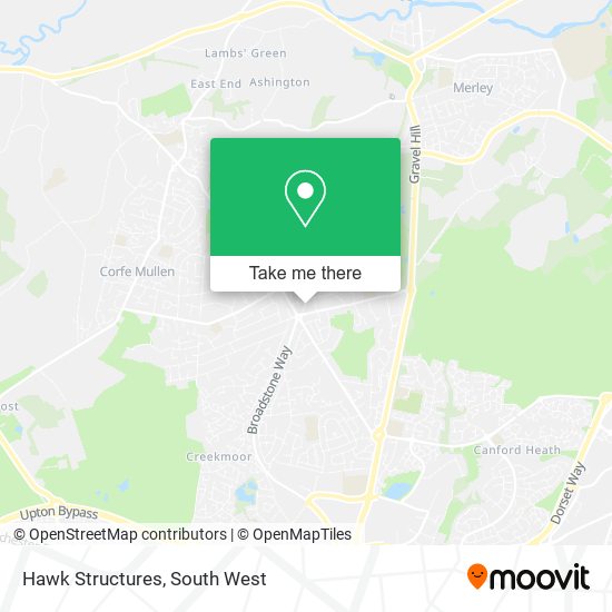 Hawk Structures map