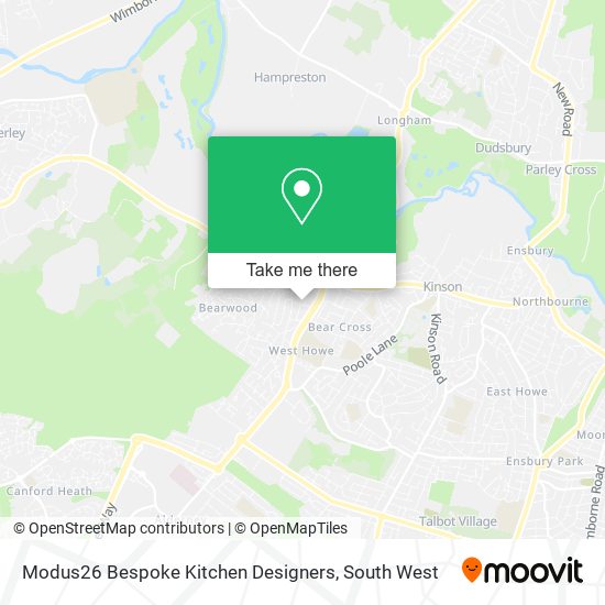 Modus26 Bespoke Kitchen Designers map