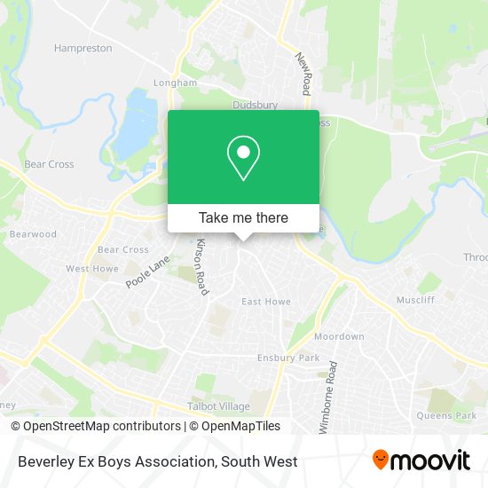 Beverley Ex Boys Association map