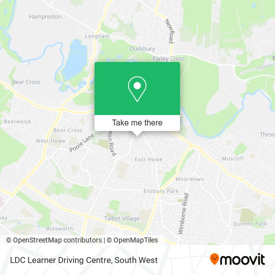 LDC Learner Driving Centre map