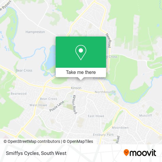 Smiffys Cycles map