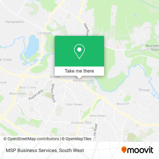MSP Business Services map