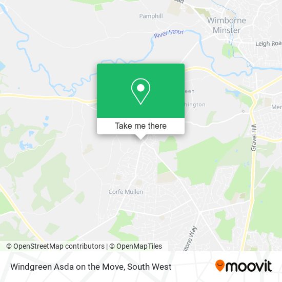 Windgreen Asda on the Move map