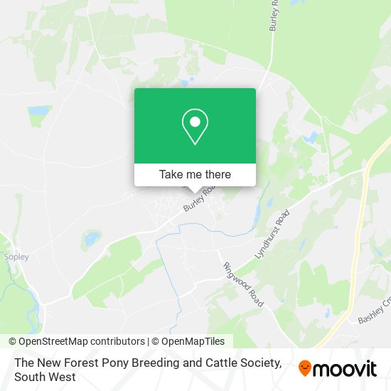The New Forest Pony Breeding and Cattle Society map