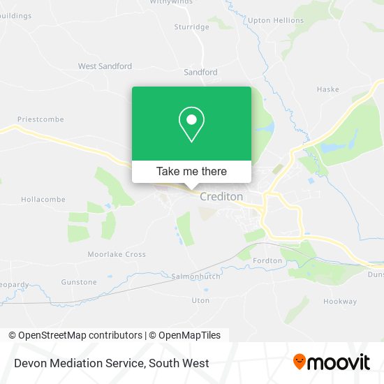 Devon Mediation Service map