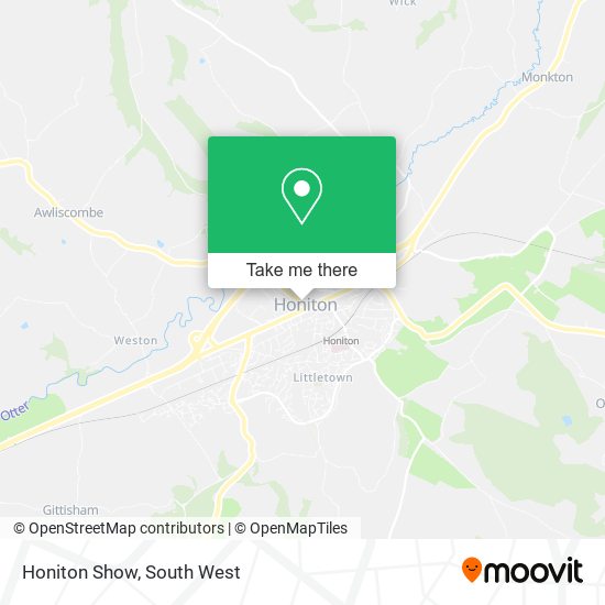 Honiton Show map