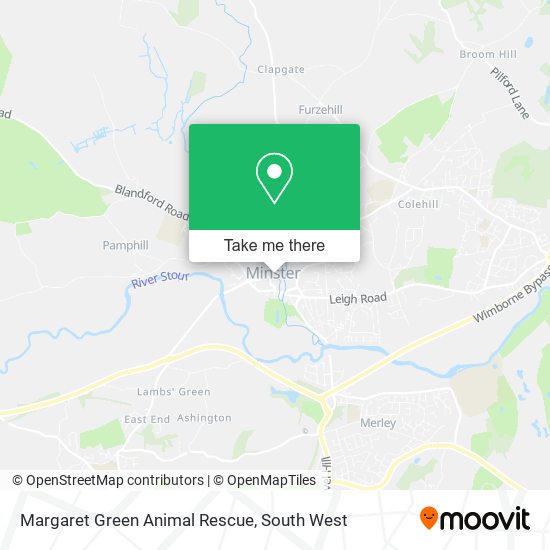 Margaret Green Animal Rescue map