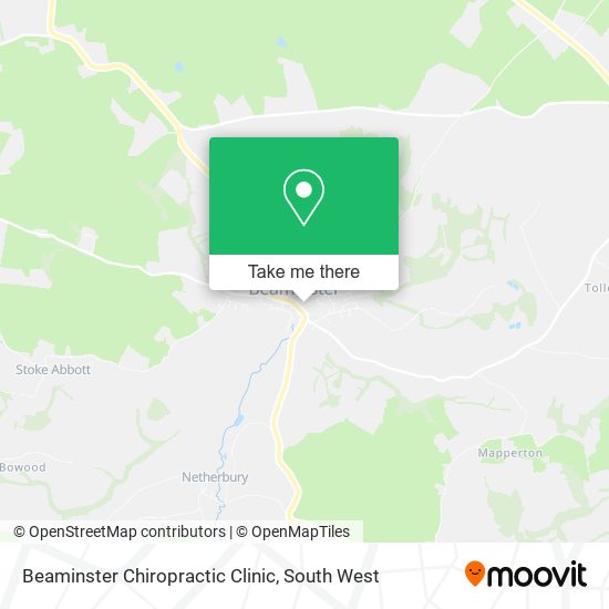 Beaminster Chiropractic Clinic map