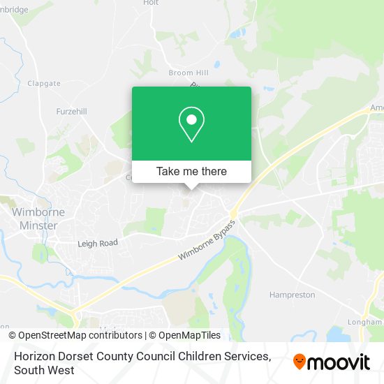 Horizon Dorset County Council Children Services map