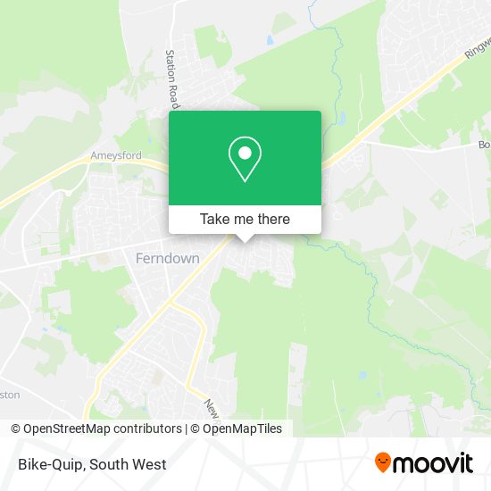 Bike-Quip map