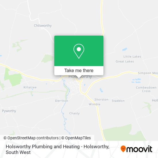 Holsworthy Plumbing and Heating - Holsworthy map
