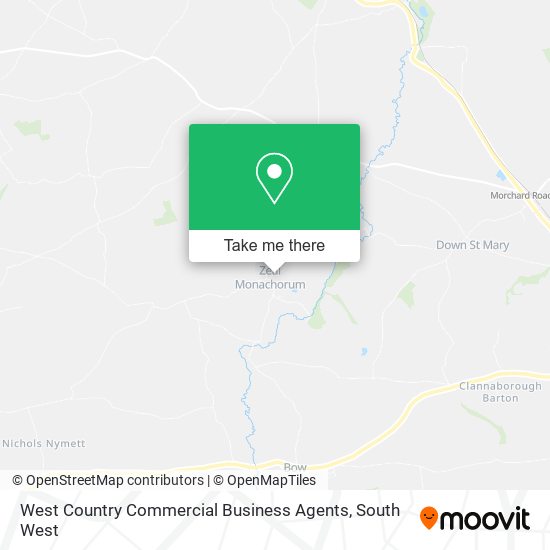 West Country Commercial Business Agents map