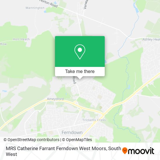 MRS Catherine Farrant Ferndown West Moors map