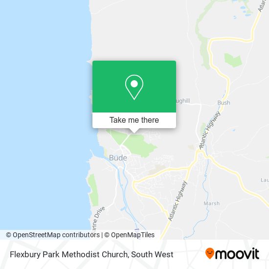 Flexbury Park Methodist Church map