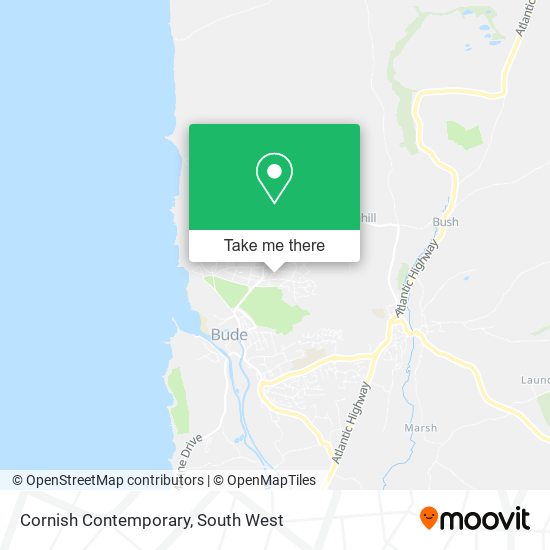 Cornish Contemporary map