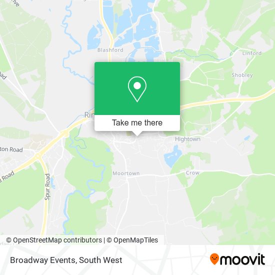 Broadway Events map