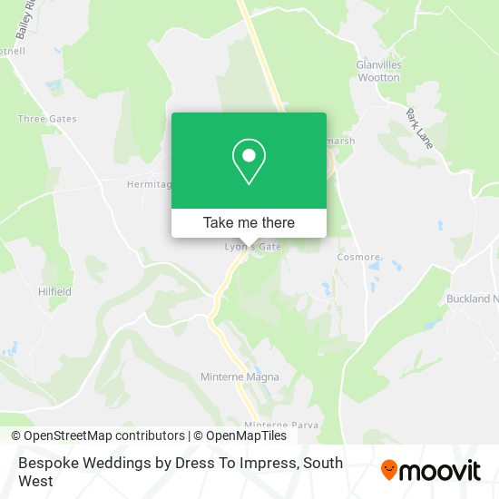 Bespoke Weddings by Dress To Impress map