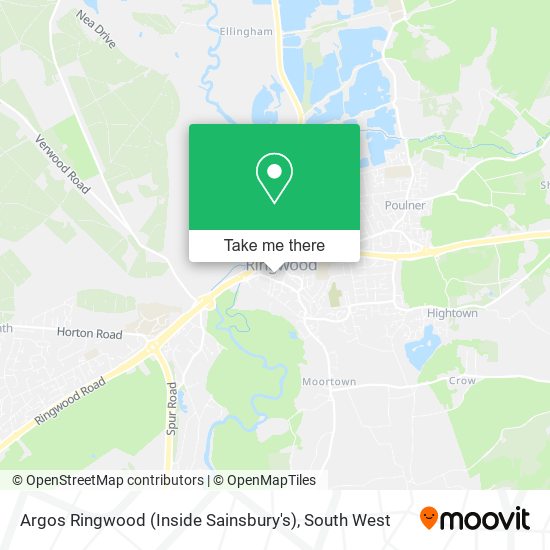 Argos Ringwood (Inside Sainsbury's) map
