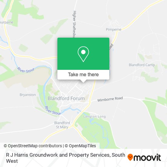 R J Harris Groundwork and Property Services map