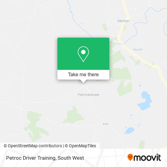 Petroc Driver Training map