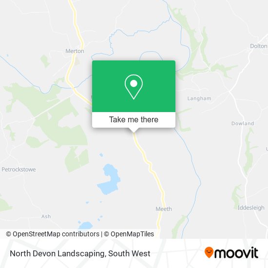 North Devon Landscaping map