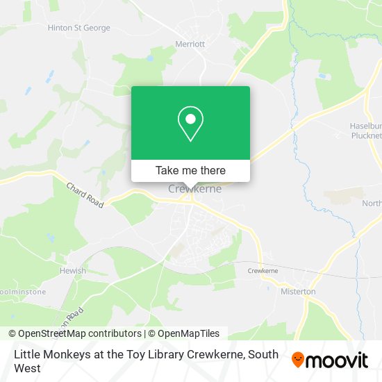 Little Monkeys at the Toy Library Crewkerne map