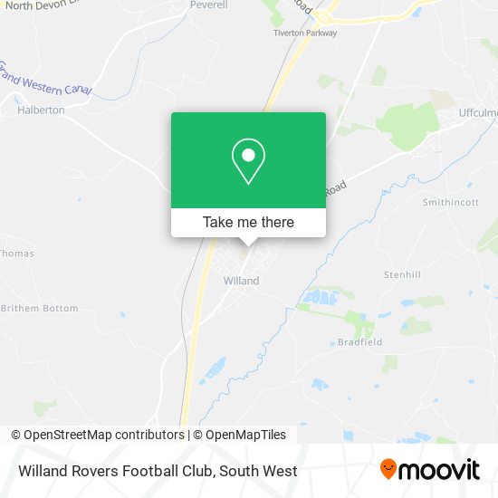 Willand Rovers Football Club map