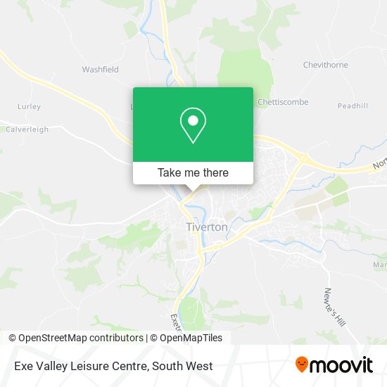 Exe Valley Leisure Centre map