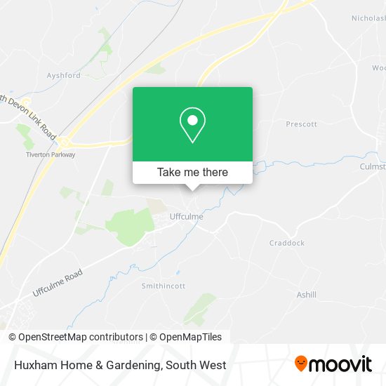 Huxham Home & Gardening map