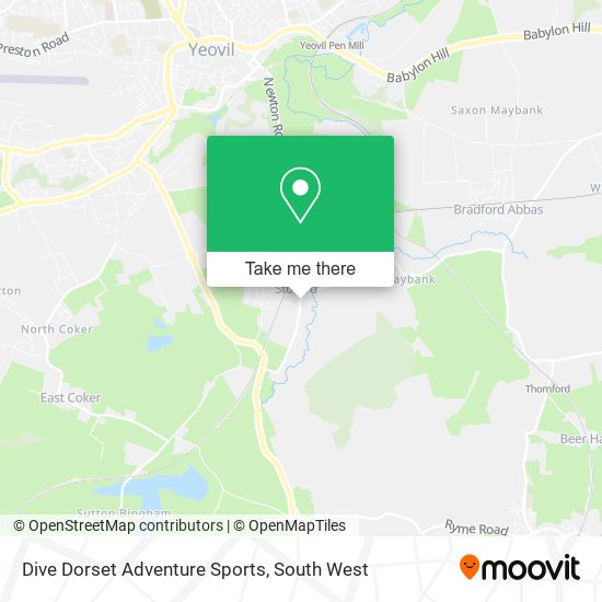 Dive Dorset Adventure Sports map