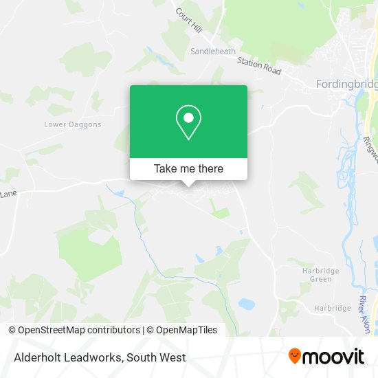 Alderholt Leadworks map