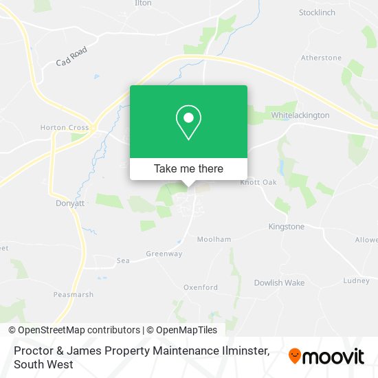 Proctor & James Property Maintenance Ilminster map