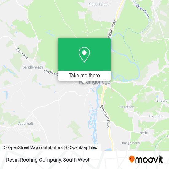 Resin Roofing Company map