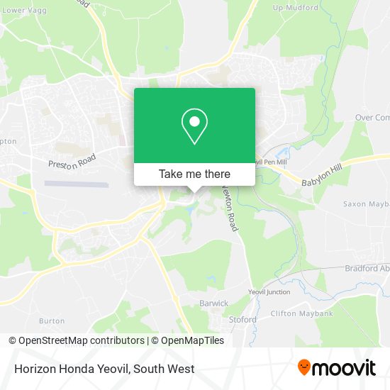 Horizon Honda Yeovil map