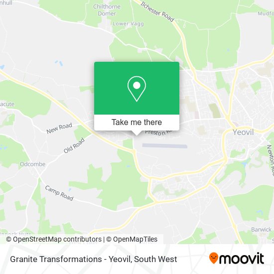 Granite Transformations - Yeovil map