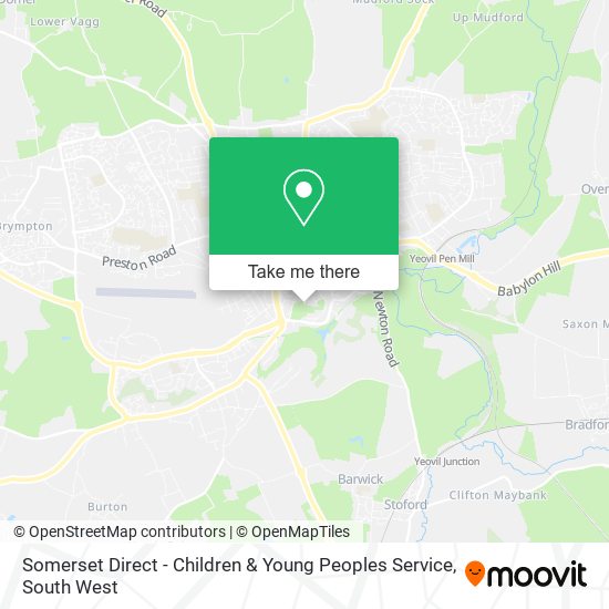 Somerset Direct - Children & Young Peoples Service map