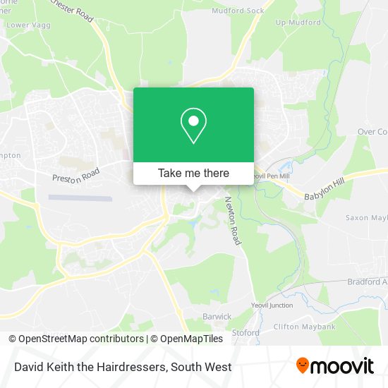 David Keith the Hairdressers map