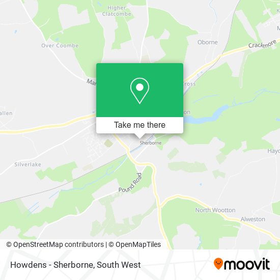 Howdens - Sherborne map